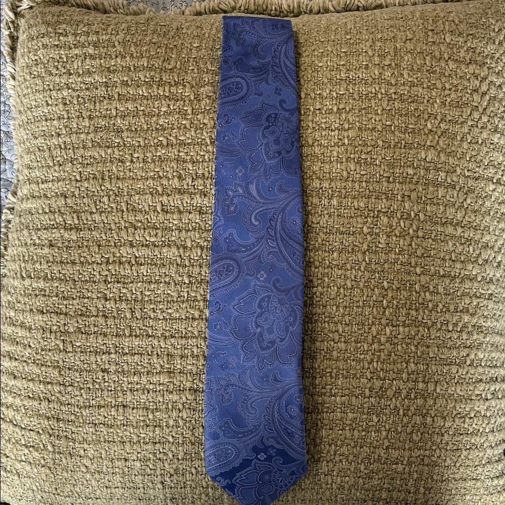 Sophisticated Blue Paisley Tie